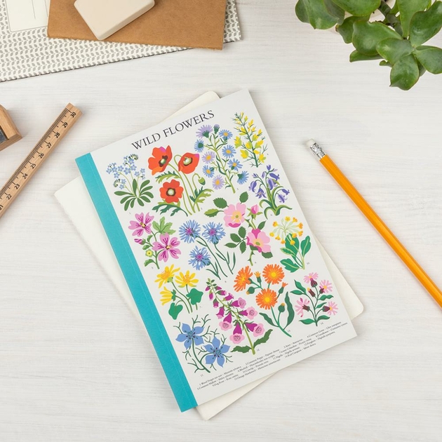 Carnet Lign Wild Flowers Maison Et D Co La Papeterie Me Toile