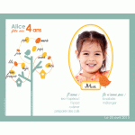 Affiche à empreintes pour un anniversaire d'enfant