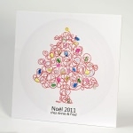 Arbre de Noel à empreintes