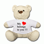 Petit ours avec tshirt personnalisé