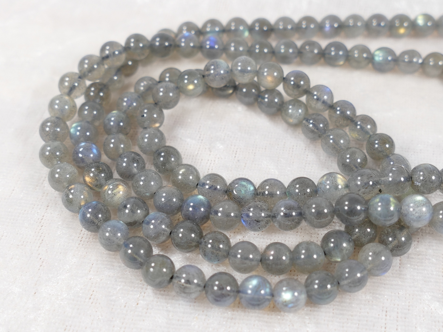 Perle De Labradorite Naturelle Ronde Lisse Gemmes Aventures