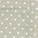 Toile enduite Etoiles fond toffee 50x140 cm
