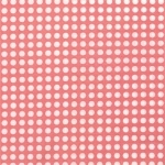 Toile enduite pastilles fond corail 50x140 cm