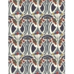 Liberty Mauverina bleu et rouge coloris B 20 x 137 cm