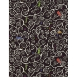 Liberty Gustav and Otto fond noir coloris A 20x137 cm