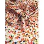 Batiste de coton Balloons orange 20x140 cm