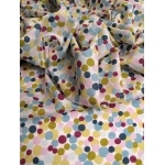Batiste de coton Balloons bleu vert 20x140 cm