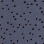 Batiste FDS orageux nuée d'étoiles noires 20 x 138 cm