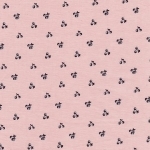 Batiste FDS rose cerises grises 20x140 cm