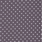 Batiste FDS grise étoiles blanches 20x140 cm