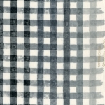 Tissu Nani Iro Painting Check noir et blanc
