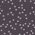 Batiste FDS grise nuée d'étoiles blanches 20x140 cm