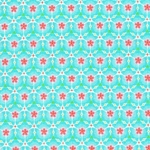 Tissu Madame Mo Fleurs Mont Fuji 20 x 160 cm