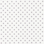Batiste FDS blanche à étoiles argent 20 x 138 cm
