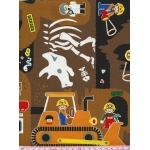 Tissu A la recherche des dinosaures 20x110 cm