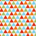 Tissu Triangles Remix coloris Bermuda 20x110 cm
