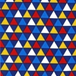 Tissu Triangles Remix coloris Navy 20x110 cm