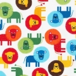 Tissu Lions coloris Primary 20x110 cm