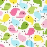 Tissu enduit Kaufman Oiseaux 20x150 cm