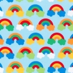 Tissu enduit Kaufman Arc-en-ciel 20x150 cm