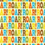 Tissu Roar texte 20x110 cm