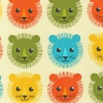Tissu Roar lion Bermuda 22 x 110 cm