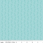 Tissu Pois Pomme rayures Apple of my Eye bleu 20x110 cm