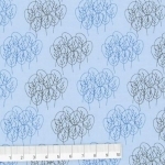 Batiste de coton Arbres 20x140 cm
