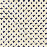 Tissu Etoiles bleues fond beige People's House 20x110 cm