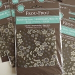 Bande de tissu thermocollant Frou-Frou fleuri kaki coloris 3, 10x40 cm