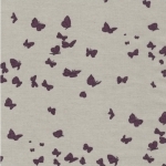 Batiste FDS papillons figue fond brune 20x138 cm