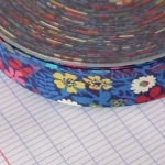 Biais Liberty Fitzgerald bleu 50cm