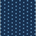 Batiste Frou-Frou Pois Bleu intense 20x140 cm