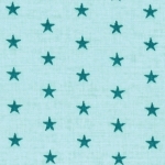 Batiste Frou-Frou Etoiles Bora Bora Lagoon fond clair 20x140 cm