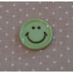 Bouton smiley vert 18mm