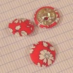 Bouton Liberty Capel Fushia 22mm