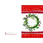 Lot de 5 cartes de voeux motif Couronne collection Petits Cahiers