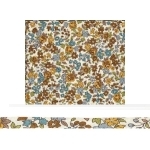 Cordon Spaghetti Frou-Frou Fleuri kaki bleu moutarde bleu coloris 17 / 50cm