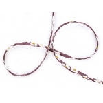 Cordon Liberty Mitsi orchidée et aubergine coloris R 50cm