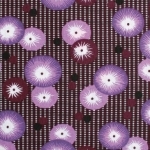 Tissu ENDUIT coquelicot prune 20x140 cm