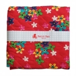 Coupon Petit Pan molletonné recto-verso Calamity rouge 50 x 70 cm