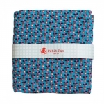 Coupon Petit Pan molletonné recto-verso Sioux bleu 50 x 70 cm