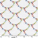 Tissu Fanions rétro 20x110 cm