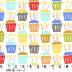 Tissu Cupcakes Crazy 20x110 cm