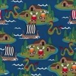 Tissu Vikings 20x110 cm
