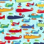 Tissu Avions Soar 20x110 cm