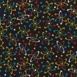 Tissu Atomes 20x110 cm