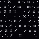 Tissu Waterfront park Domino dot coloris black
