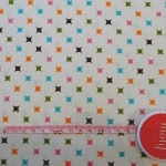 Tissu Diamants vert / marron / bleu / jaune / rose
