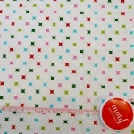 Tissu Diamants vert / rouge / bleu / rose